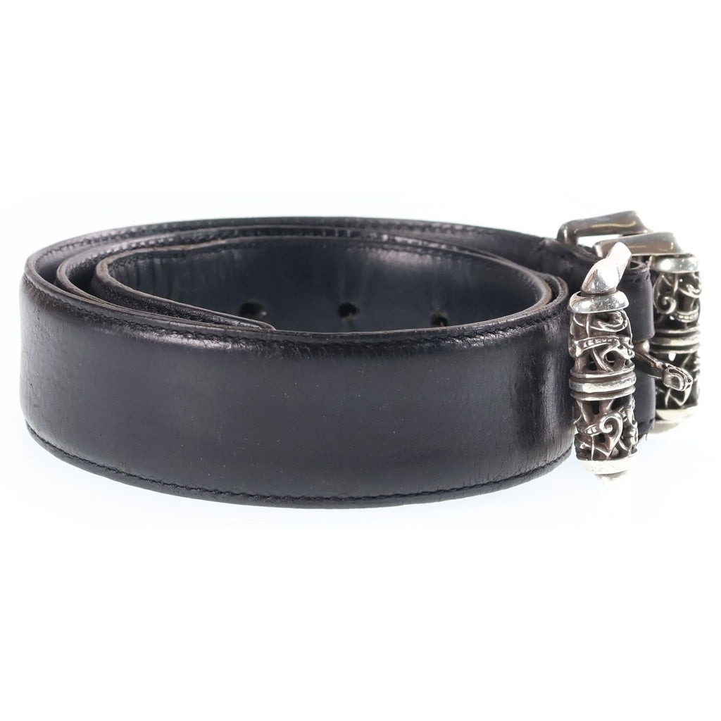 CHROME HEARTS(クロムハーツ) BLT CLT ROLLER 3PC 1.5inch 3PCケルティックローラー レザーベルト シルバー/ブラック