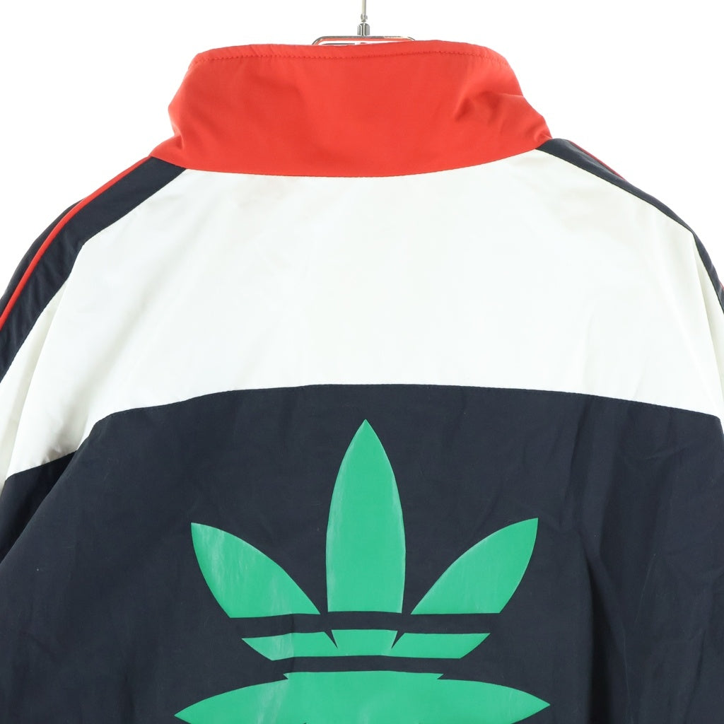 VETEMENTS(ヴェトモン) 20SS marijuna Docking Track ナイロンジャケット ブラック/レッド MSS20JA242