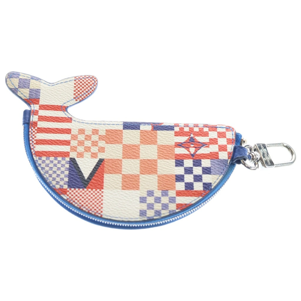 LOUIS VUITTON(ルイヴィトン) LV ホエール クジラポーチ バッグチャーム ブルー M02042 レディース