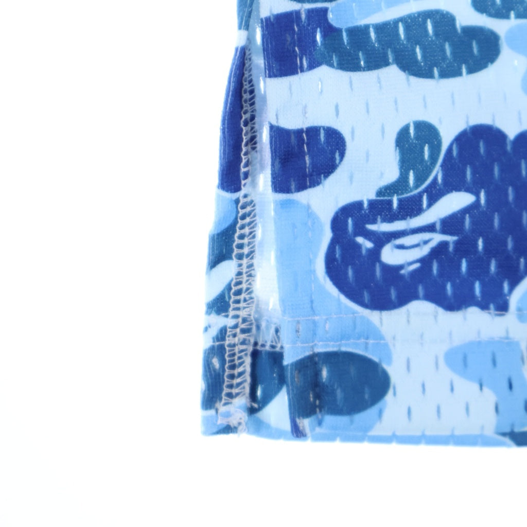 A BATHING APE(アベイシングエイプ) ABC CAMO BLUE BASKETBALL タンクトップ ブルー