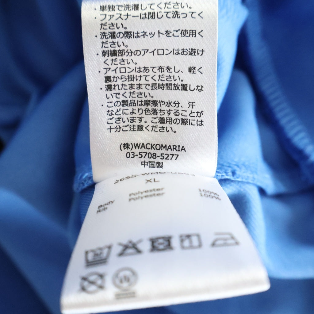WACKO MARIA(ワコマリア) ×UMBRO Jersey Track Jacket アンブロ フロント刺繍ロゴ トラックジャケット ブルー 26SS-WMO-UB03