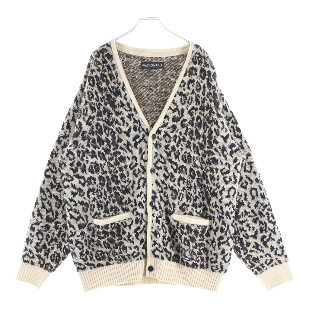 WACKO MARIA(ワコマリア) 25AW Leopard Mohair Cardigan レオパードモヘアカーディガン ブラウン 25FW-WMK-KN08