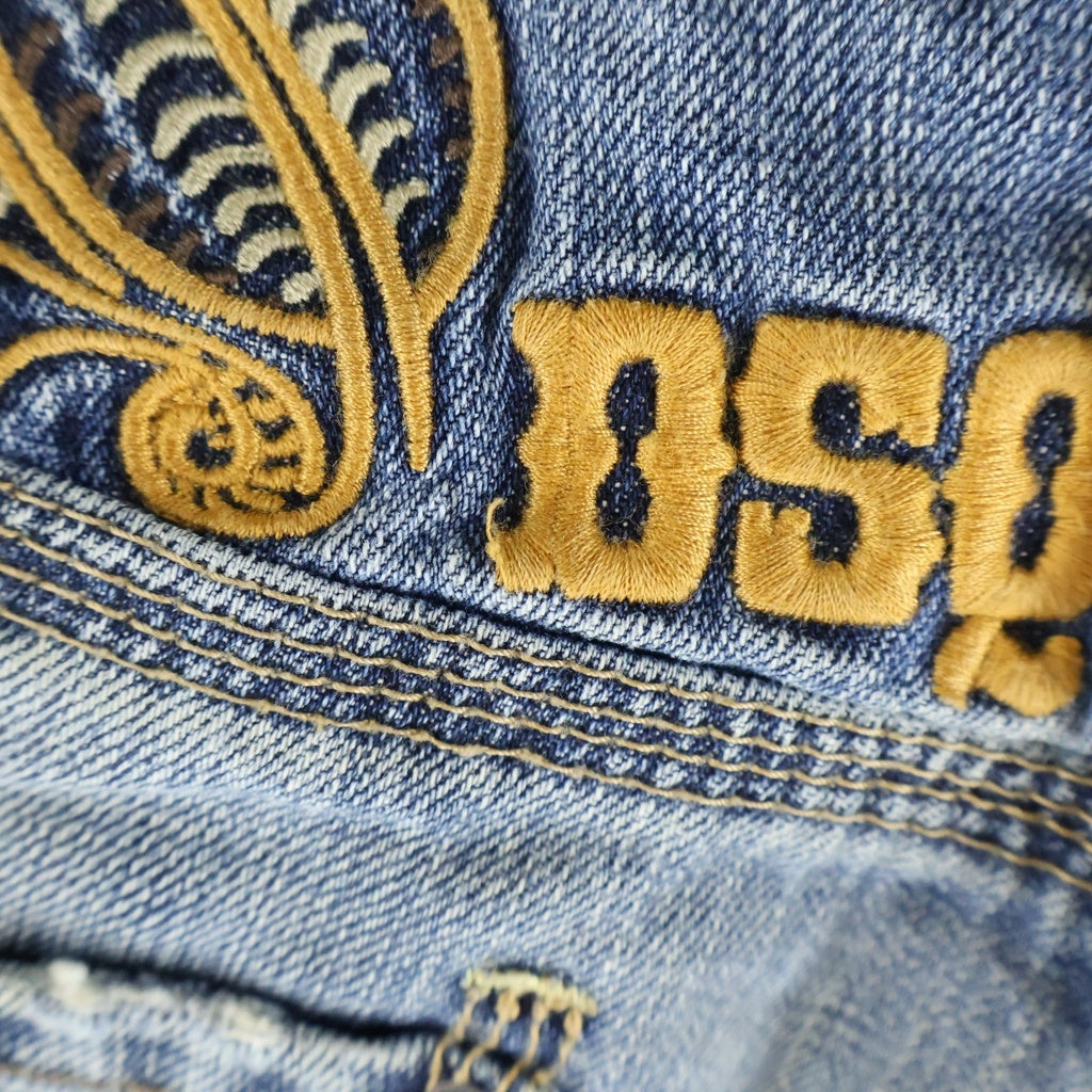 DSQUARED2(ディースクエアード) バック刺繍 ストレートデニムパンツ インディゴ