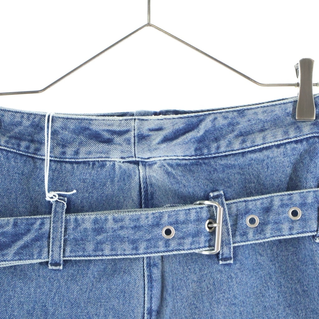 AMBUSH(アンブッシュ) DENIM BELTED MINI SKIRT ベルト付き ミニスカート デニム インディゴ レディース BWYF001F23DEN002