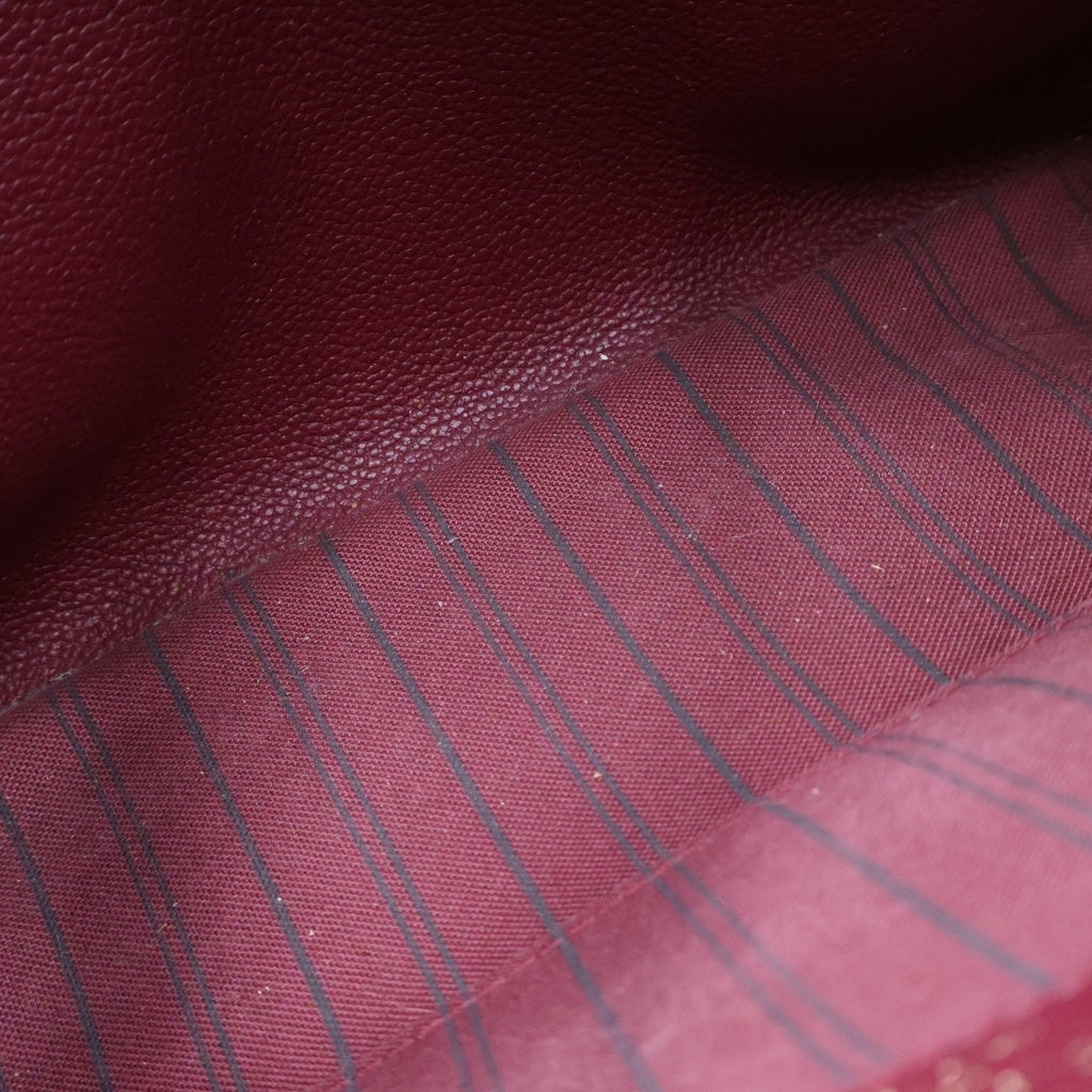 LOUIS VUITTON(ルイヴィトン) モンテーニュMM モノグラムアンプラント 2WAY ハンドバッグ ショルダーバッグ レッド M41196 レディース