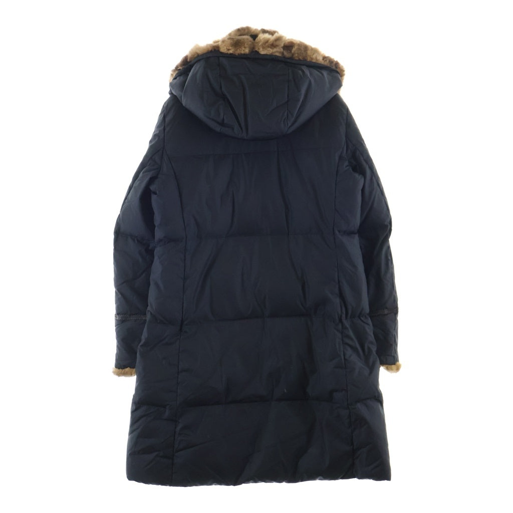 Weekend Max Mara(ウィークエンド マックスマーラ) ファーフード付き ダウンロングコート レディース ブラック