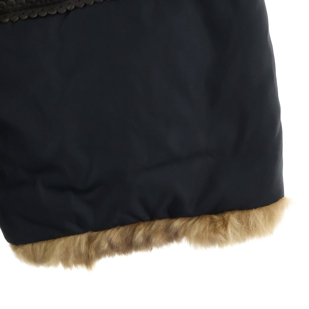 Weekend Max Mara(ウィークエンド マックスマーラ) ファーフード付き ダウンロングコート レディース ブラック