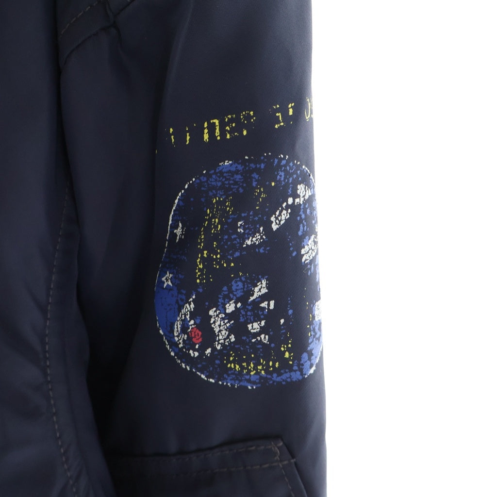 POLO RALPH LAUREN(ポロラルフローレン) L-2A バック刺繍デザイン リバーシブル フライトジャケット ネイビー/オレンジ 710538079001