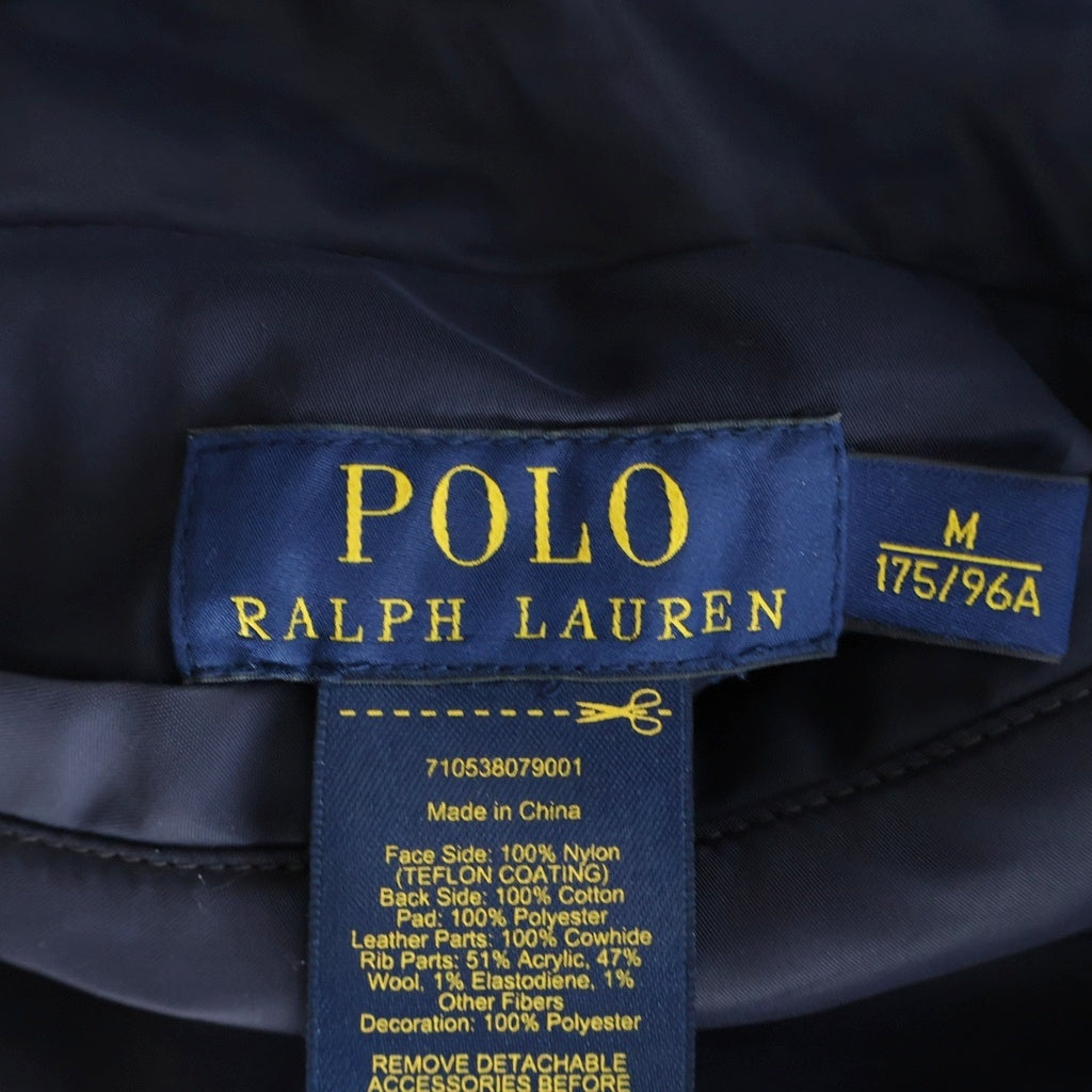 POLO RALPH LAUREN(ポロラルフローレン) L-2A バック刺繍デザイン リバーシブル フライトジャケット ネイビー/オレンジ 710538079001