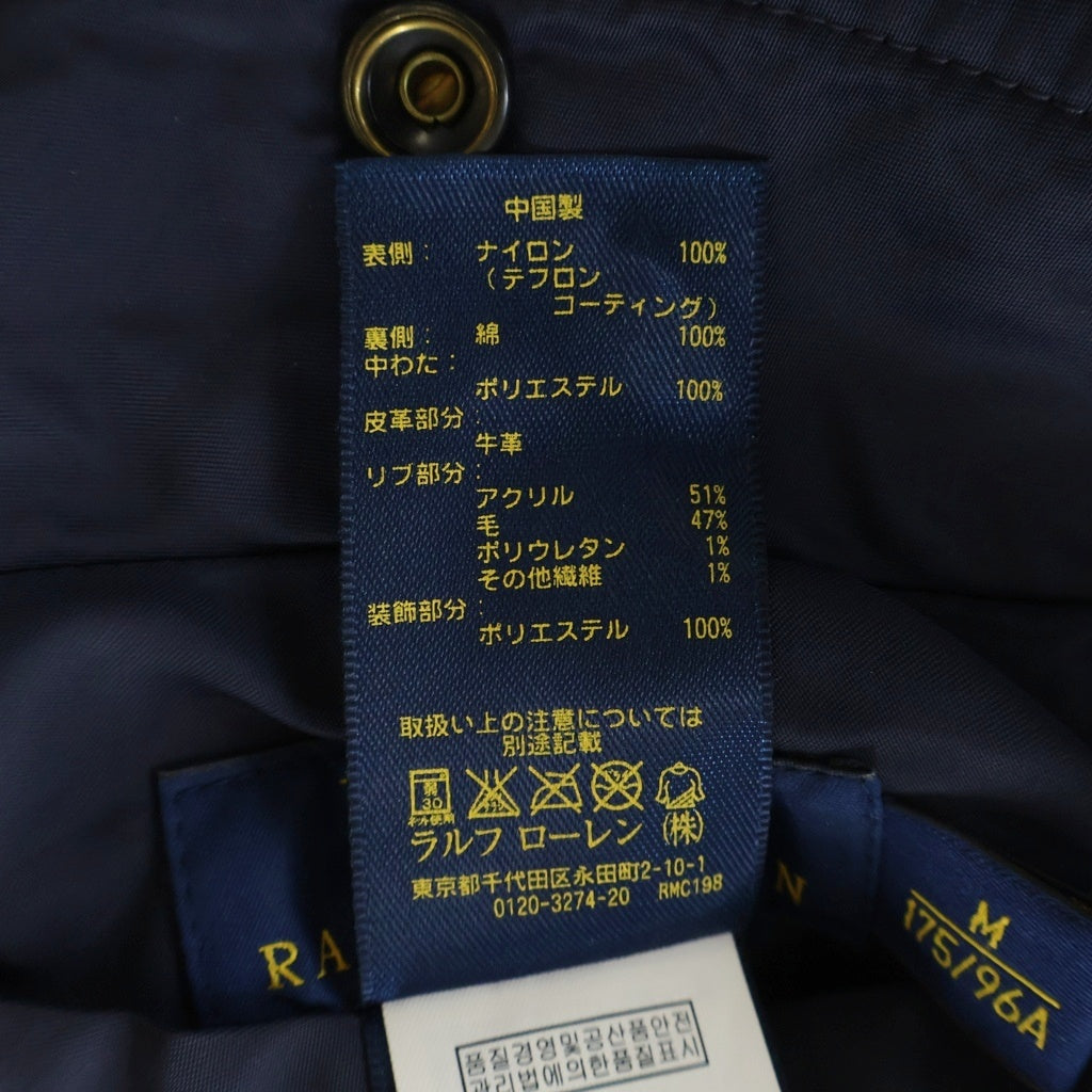 POLO RALPH LAUREN(ポロラルフローレン) L-2A バック刺繍デザイン リバーシブル フライトジャケット ネイビー/オレンジ 710538079001