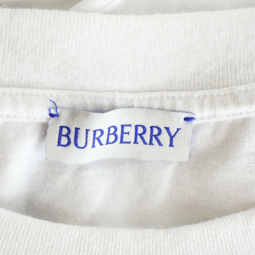 BURBERRY(バーバリー) Strawberry Print T-shirt 背面プリントクルーネック半袖Tシャツカットソー ホワイト 8089100