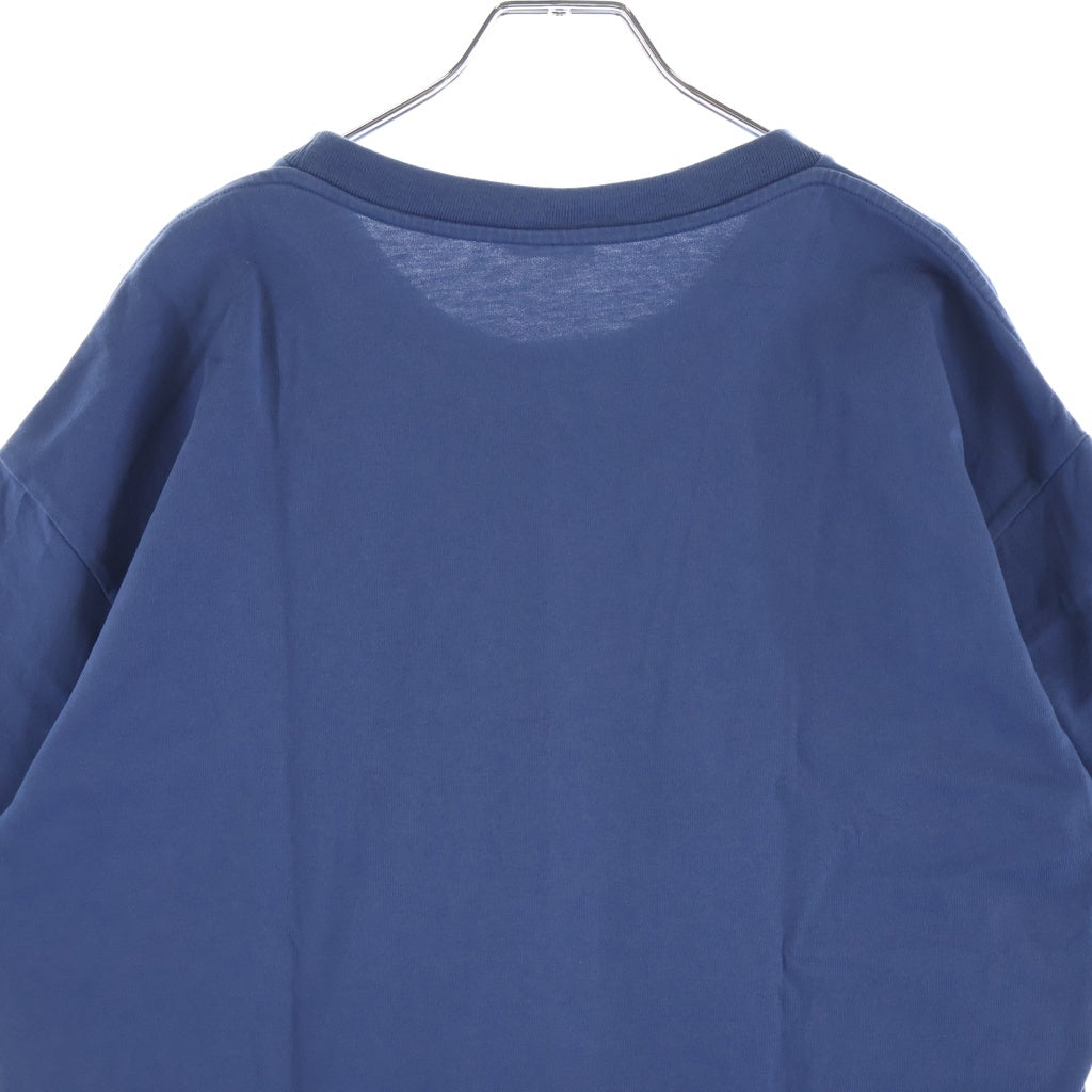 CELINE(セリーヌ) カレッジロゴプリント クルーネック半袖Tシャツカットソー ブルー RX0HU1242.GLX6