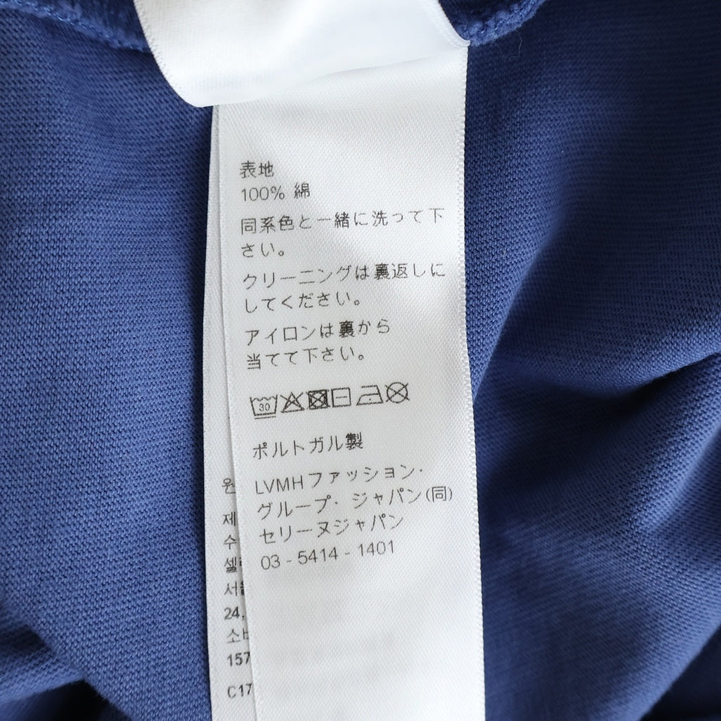 CELINE(セリーヌ) カレッジロゴプリント クルーネック半袖Tシャツカットソー ブルー RX0HU1242.GLX6