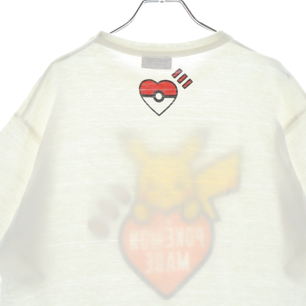 HUMAN MADE(ヒューマンメイド) ×POKEMON MADE GRAPHIC T-SHIRT SHIBUYA PARCO ×ポケモン 渋谷パルコ限定 両面プリントクルーネック半袖Tシャツカットソー ホワイト