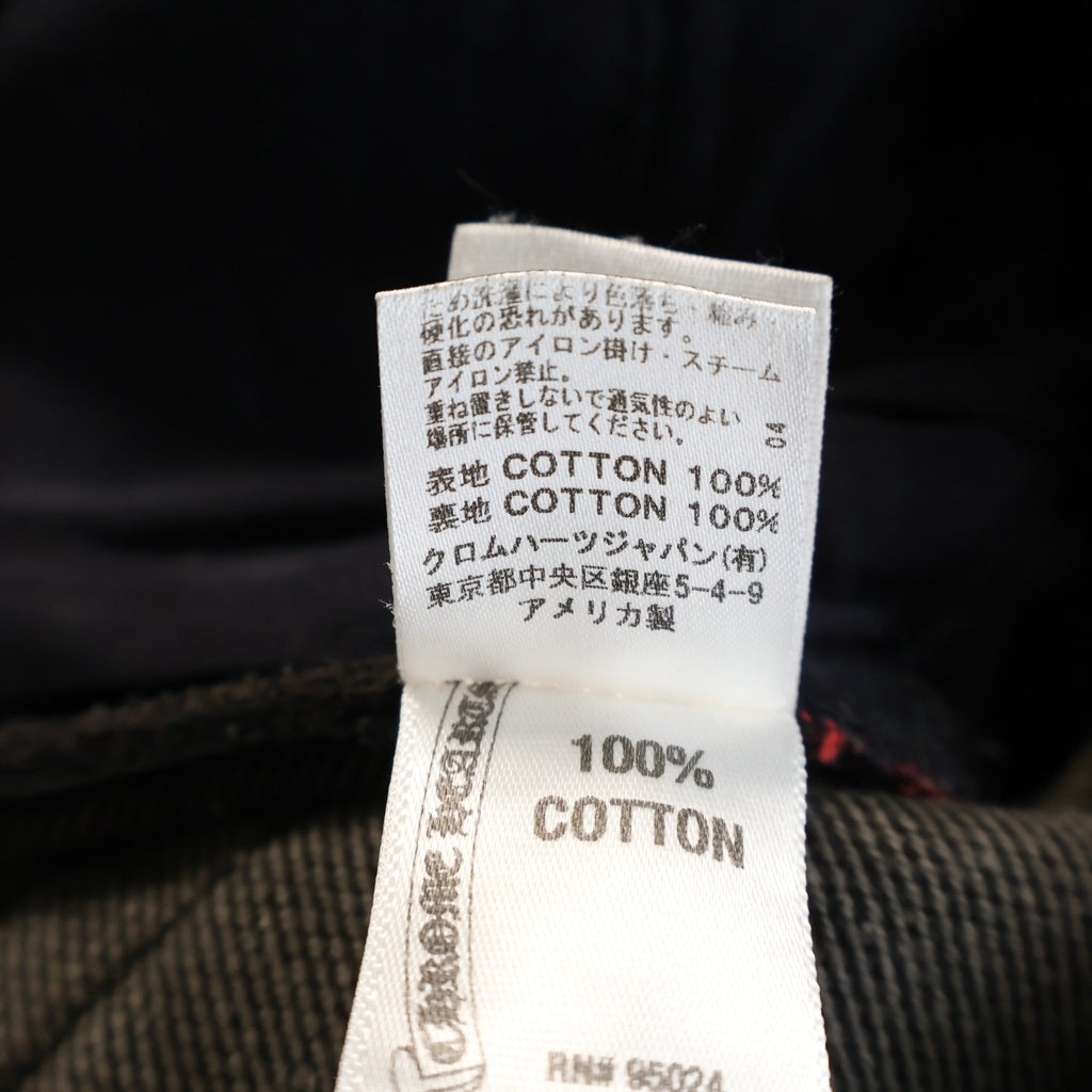 CHROME HEARTS(クロムハーツ) CRS BTN DENIM PANTS クロスボールボタン ボタンフライ ストレートデニムパンツ ブラック