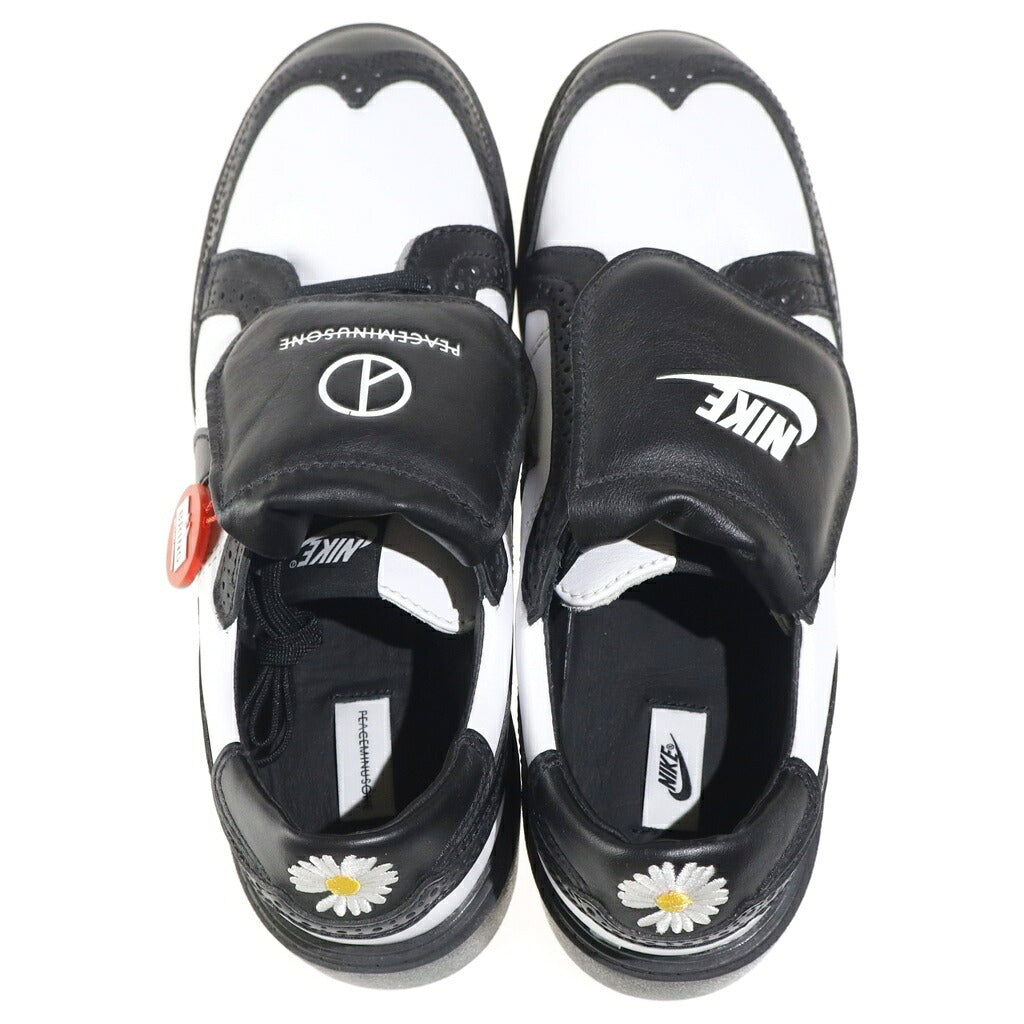 NIKE(ナイキ) ×PEACEMINUSONE KWONDO1 ピースマイナスワン レザーローカットスニーカー ブラック/ホワイト US10/28cm DH2482-101