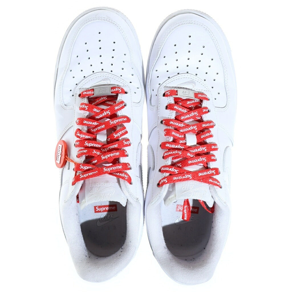 NIKE(ナイキ) ×SUPREME AIR FORCE LOW SP シュプリーム エアフォース 1 レザーローカットスニーカー ホワイト US8.5/26.5cm CU9225-100