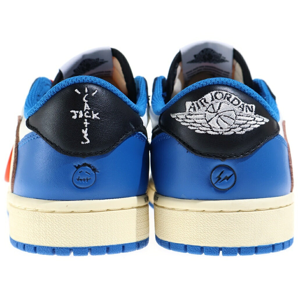 NIKE(ナイキ) ×TRAVIS SCOTT FRAGMENT DESIGN AIR JORDAN 1 LOW OG SP トラヴィススコット フラグメント エアジョーダン1 ローカットスニーカー ブラック/ブルー レディース US6.5/24.5cm DM7866-140
