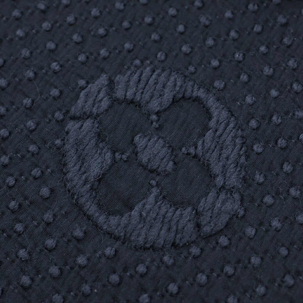 LOUIS VUITTON(ルイヴィトン) モノグラム エシャルプ ロゴマニア シルク混ウールマフラー ブラック M72431
