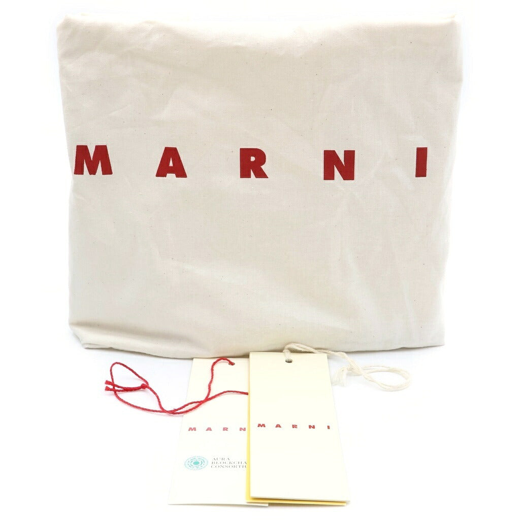 MARNI(マルニ) 26AW Ruched Leather カーフスキンショルダーバッグ レディース ブラック SBMP0297U0