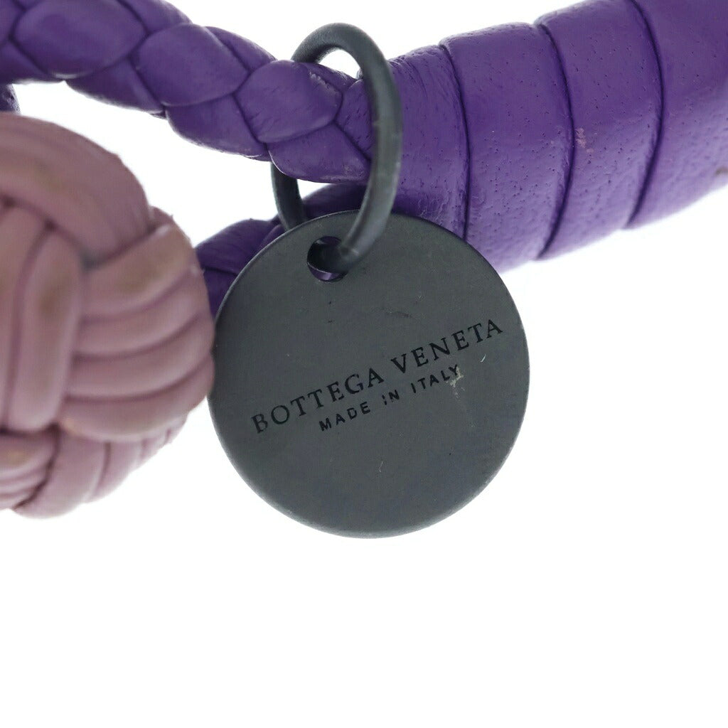 BOTTEGA VENETA(ボッテガヴェネタ) イントレチャート ラップブレスレット パープル/ピンク