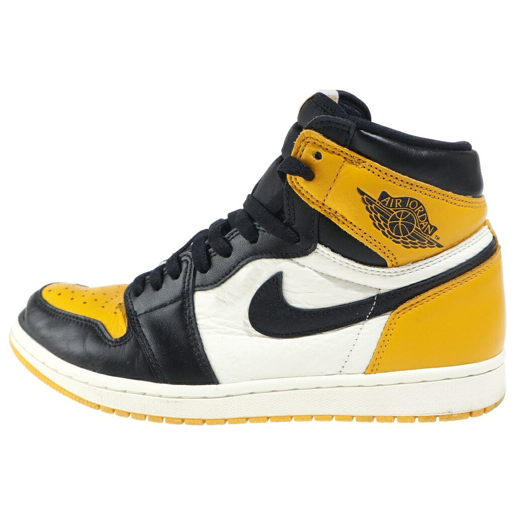 NIKE(ナイキ) AIR JORDAN1 RETRO HIGH OG TAXI エアジョーダン1 レトロハイ タクシー ハイカットスニーカー ブラック/ホワイト/イエロー US10/28cm 555088-711