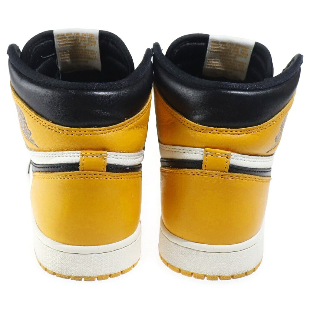 NIKE(ナイキ) AIR JORDAN1 RETRO HIGH OG TAXI エアジョーダン1 レトロハイ タクシー ハイカットスニーカー ブラック/ホワイト/イエロー US10/28cm 555088-711