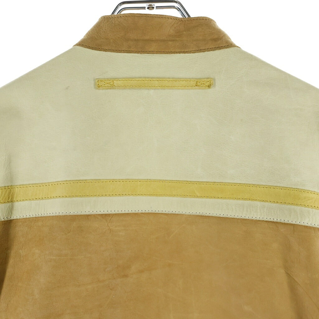 PRADA(プラダ) 00S VINTAGE Moto Jacket レザーモトジャケット ブラウン