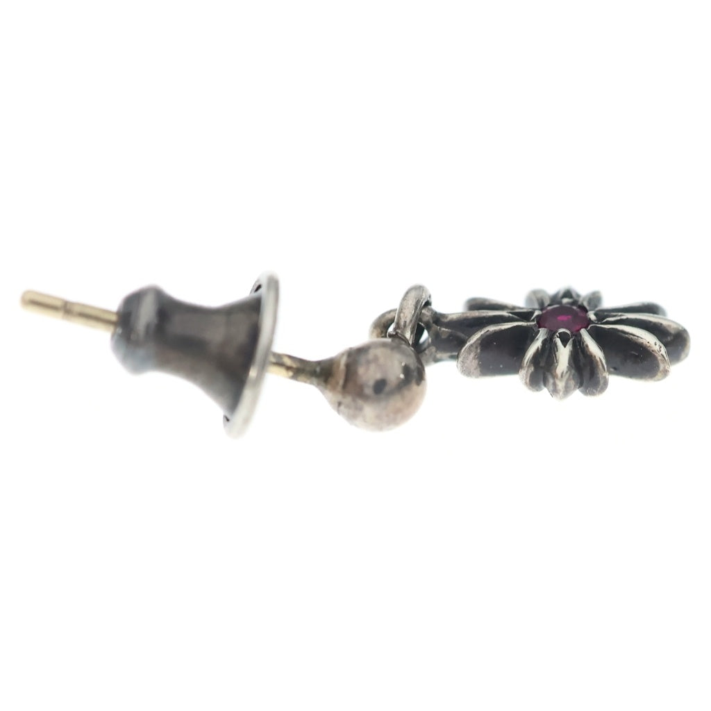 CHROME HEARTS(クロムハーツ) TNY E CH PLS RBY タイニーE CHプラス ドロップピアス 1ルビー シルバー