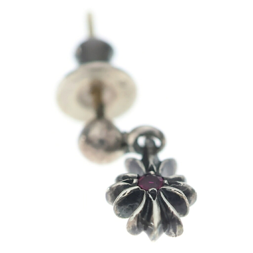 CHROME HEARTS(クロムハーツ) TNY E CH PLS RBY タイニーE CHプラス ドロップピアス 1ルビー シルバー