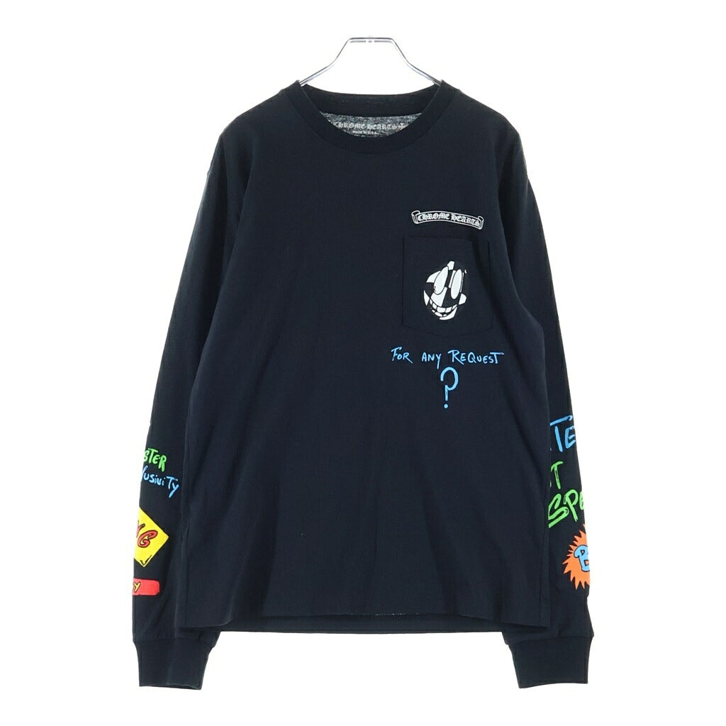 CHROME HEARTS(クロムハーツ) ×MATTY BOY Sex Records Link L/S Tee ×マッティボーイ セックスレコード リンク ロングスリーブ クルーネック長袖Tシャツカットソー ブラック