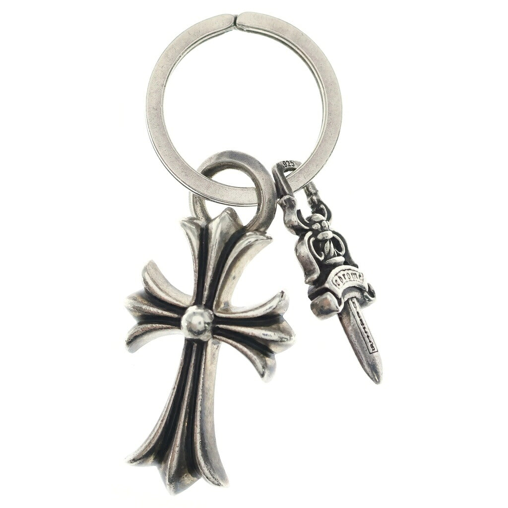 CHROME HEARTS(クロムハーツ) CH CRS SML&No5 DGGR スモール CHクロス#5ダガーキーリング シルバー