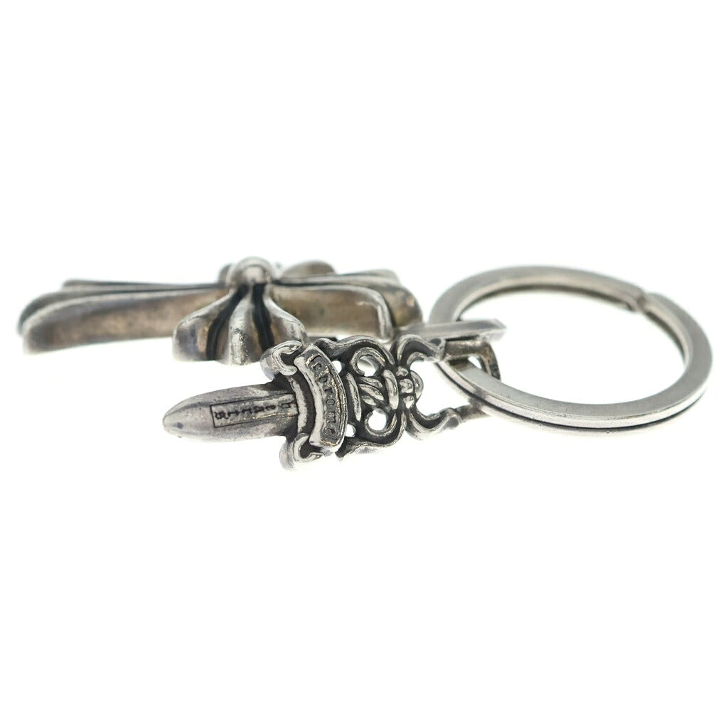 CHROME HEARTS(クロムハーツ) CH CRS SML&No5 DGGR スモール CHクロス#5ダガーキーリング シルバー