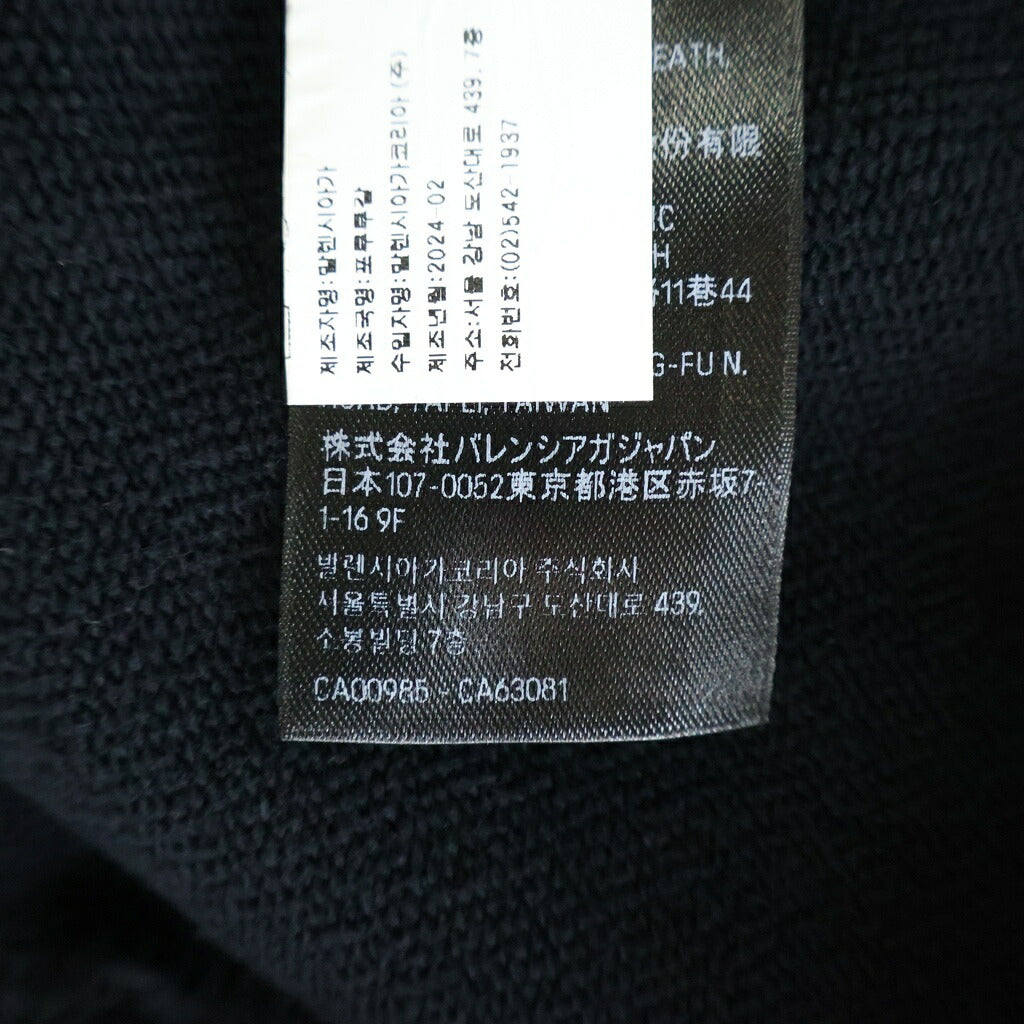 BALENCIAGA(バレンシアガ) 24SS GENERATED Medium Fit Pullover Hoodie AI ジェネレイト ミディアムフィット プルオーバーパーカー ブラック 767877 TQVF9
