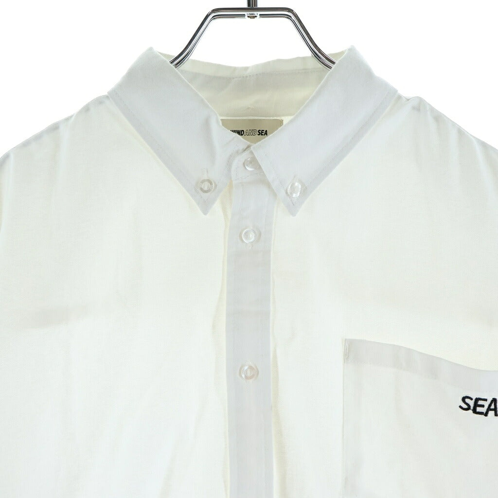 WIND AND SEA(ウィンダンシー) 26SS Oxford S/S shirt オックスフォード 半袖シャツ ホワイト WDS-O-CES-26-Q2-SH-01