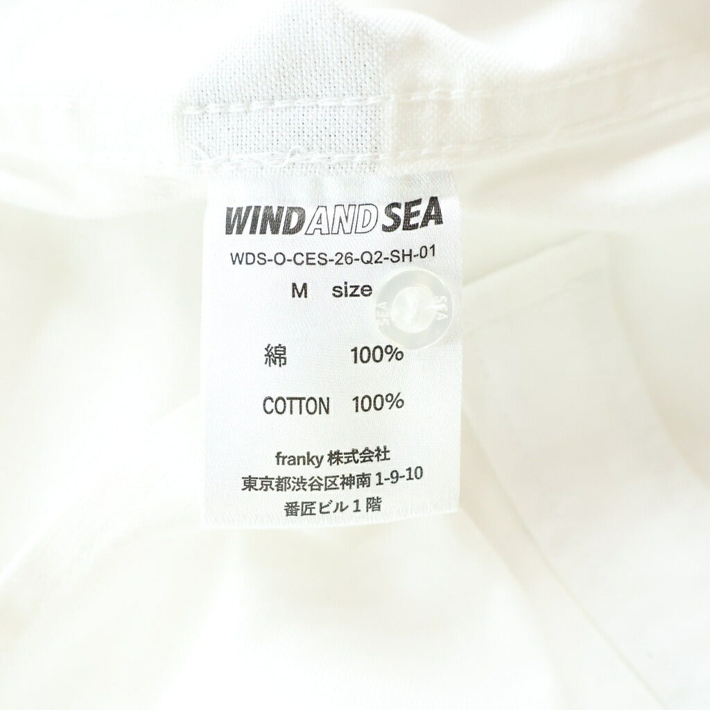 WIND AND SEA(ウィンダンシー) 26SS Oxford S/S shirt オックスフォード 半袖シャツ ホワイト WDS-O-CES-26-Q2-SH-01