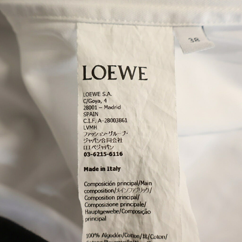 LOEWE(ロエベ) Anagram アナグラム刺繍 長袖シャツ ホワイト H526Y05X82