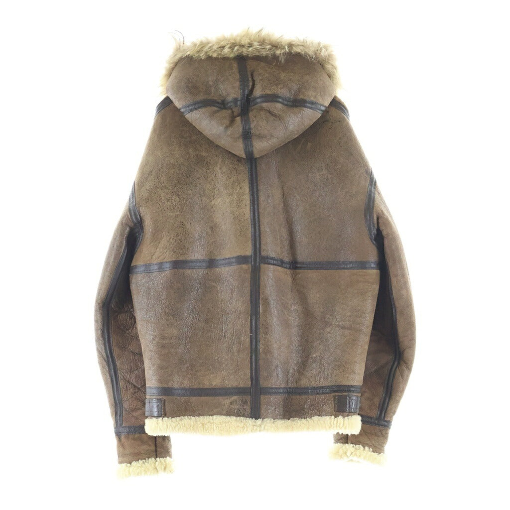 AVIREX(アヴィレックス) TYPE B-3 MOUTON JACKET ファー付き シープスキンムートンジャケット ブラウン 33H5595