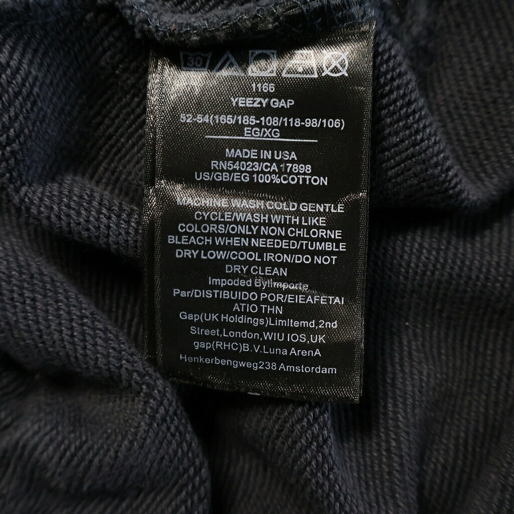 Yeezy Gap Engineered by Balenciaga(イージー ギャップ エンジニアードバイ バレンシアガ) 22SS DOVE HOODIE ロゴプリントプルオーバーパーカー ネイビー