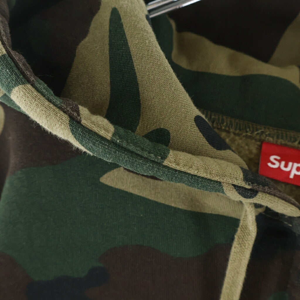 SUPREME(シュプリーム) 25SS Big Logo Zip Up Hooded Sweatshirt カモ柄 ビッグロゴ フーデッドジップアップパーカー スウェット カーキ