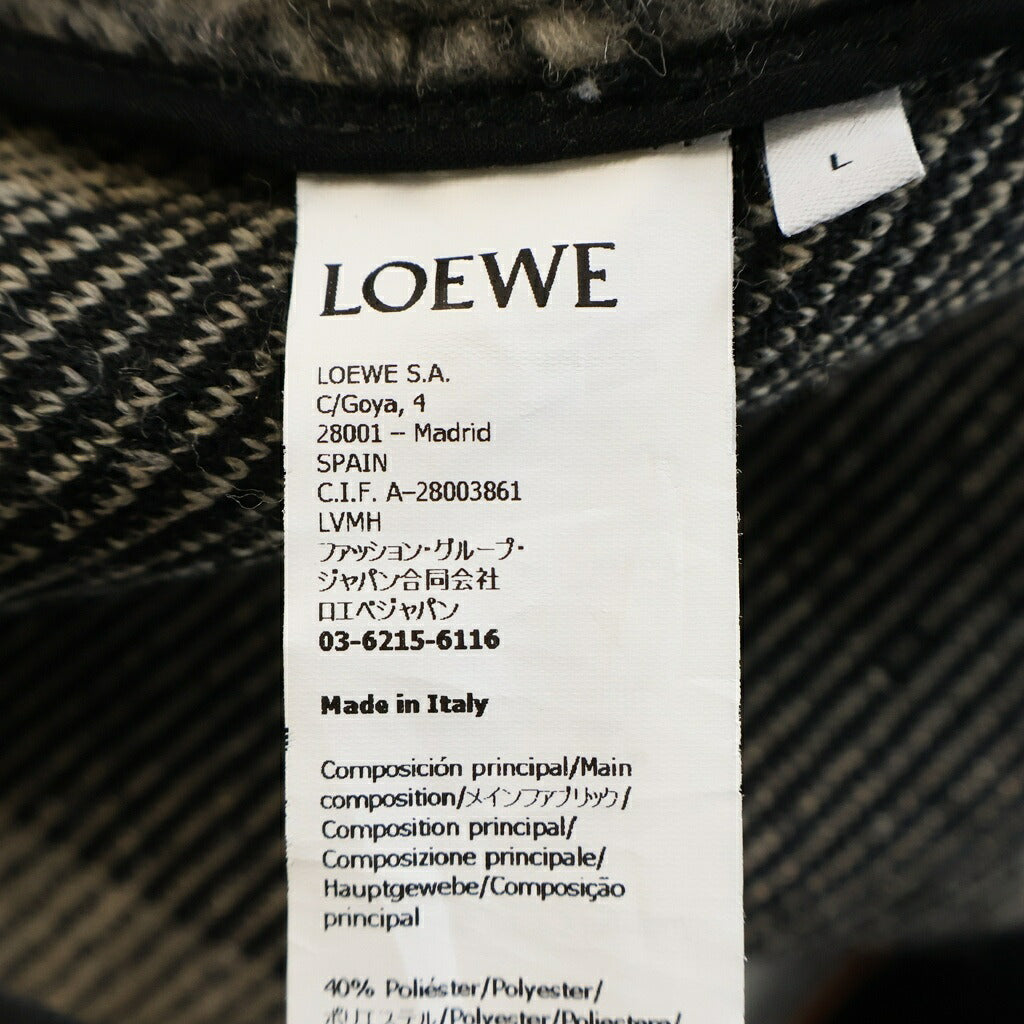 LOEWE(ロエベ) 24AW Anagram Jacket アナグラムロゴ フリース フーデッドジャケット グレー H526Y52J05