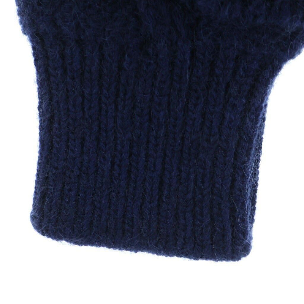 MONCLER(モンクレール) GIROCOLLO TRICOT ロゴワッペン付き モヘア混 ウールニット ネイビー I20919C00012 M2106