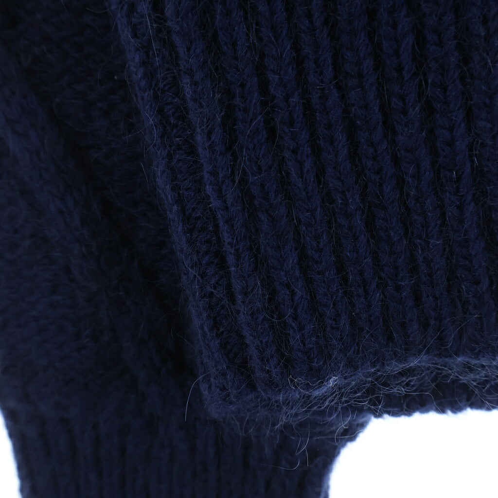 MONCLER(モンクレール) GIROCOLLO TRICOT ロゴワッペン付き モヘア混 ウールニット ネイビー I20919C00012 M2106