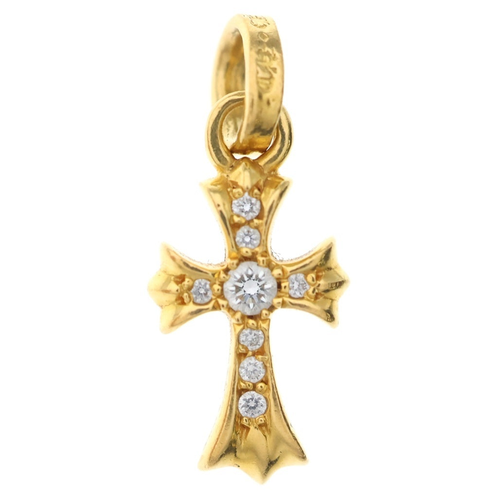 CHROME HEARTS(クロムハーツ) 22K CRS BBYFAT P/DIA ベイビーファットクロス PAVEダイヤ ペンダントトップ ゴールド BCA035