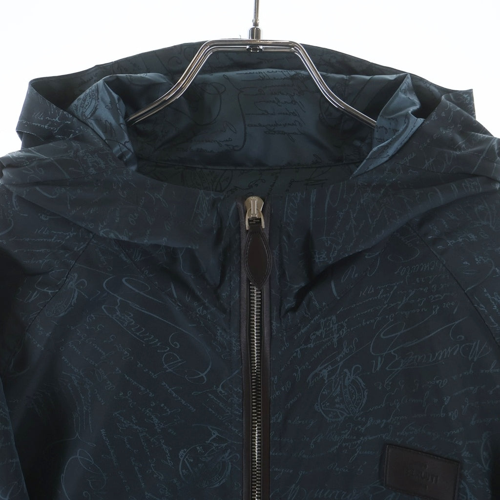 Berluti(ベルルッティ) B-Way スクリット ジップアップ フード付き ナイロンジャケット R26OBU100PAGB グリーン