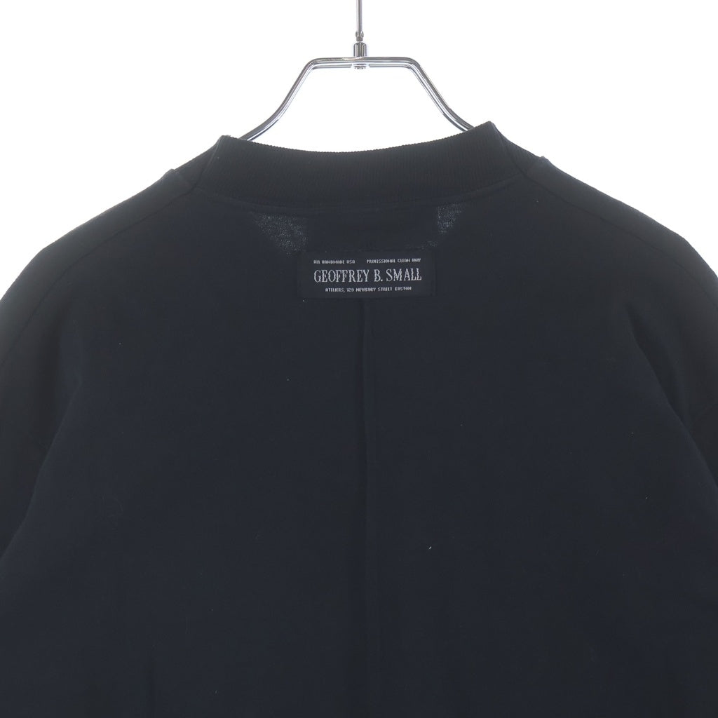Geoffrey B.Small(ジェフリービースモール) Zip Designed L/S Tee 脇ジップ 長袖Tシャツ カットソー ハンドメイド ブラック