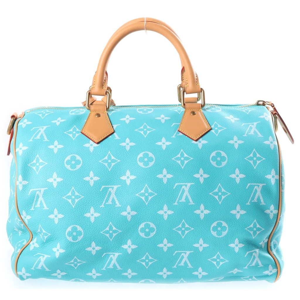 LOUIS VUITTON(ルイヴィトン) Speedy Bandouliere スピーディ P9 バンドリエール 40 モノグラム レザーボストンバッグ ショルダーバッグ 2WAY ターコイズ ゴールド金具 M11564