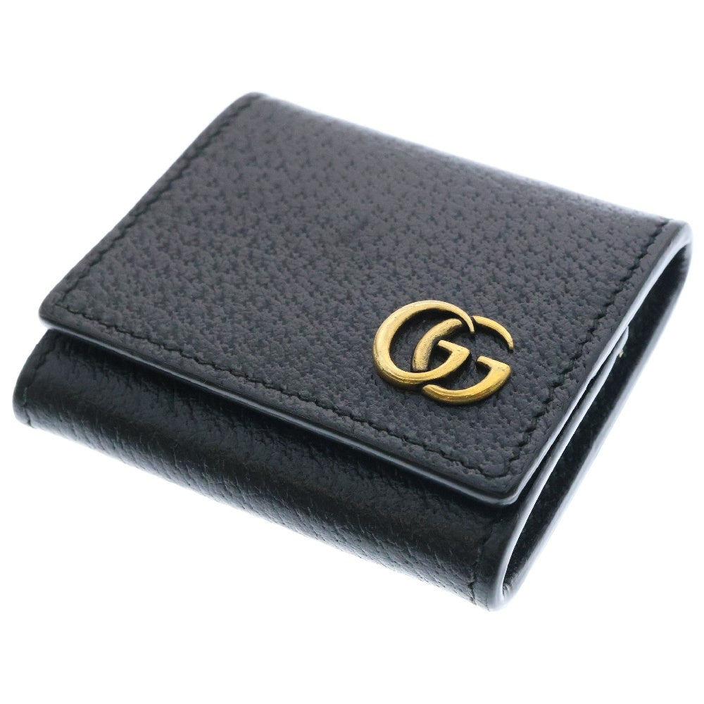 GUCCI(グッチ) GGマーモント コインケース 財布 小物入れ ブラック ゴールド金具 473959