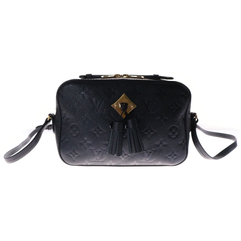 LOUIS VUITTON(ルイヴィトン) モノグラム アンプラント サントンジュ レザー2WAY ハンドバッグ ショルダーバッグ ブラック M44593