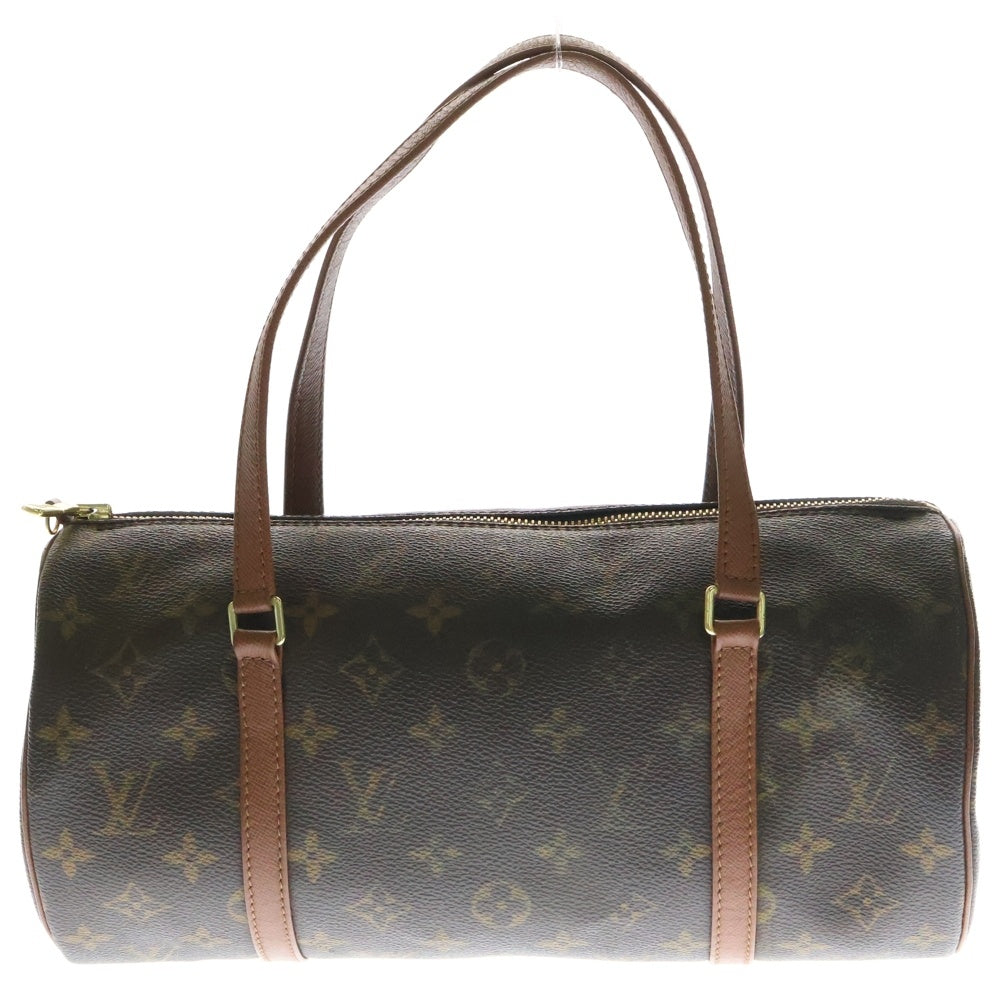 LOUIS VUITTON(ルイヴィトン) モノグラム パピヨン30 ポーチ付 レザー ハンドバッグ ブラウン レディース M51365